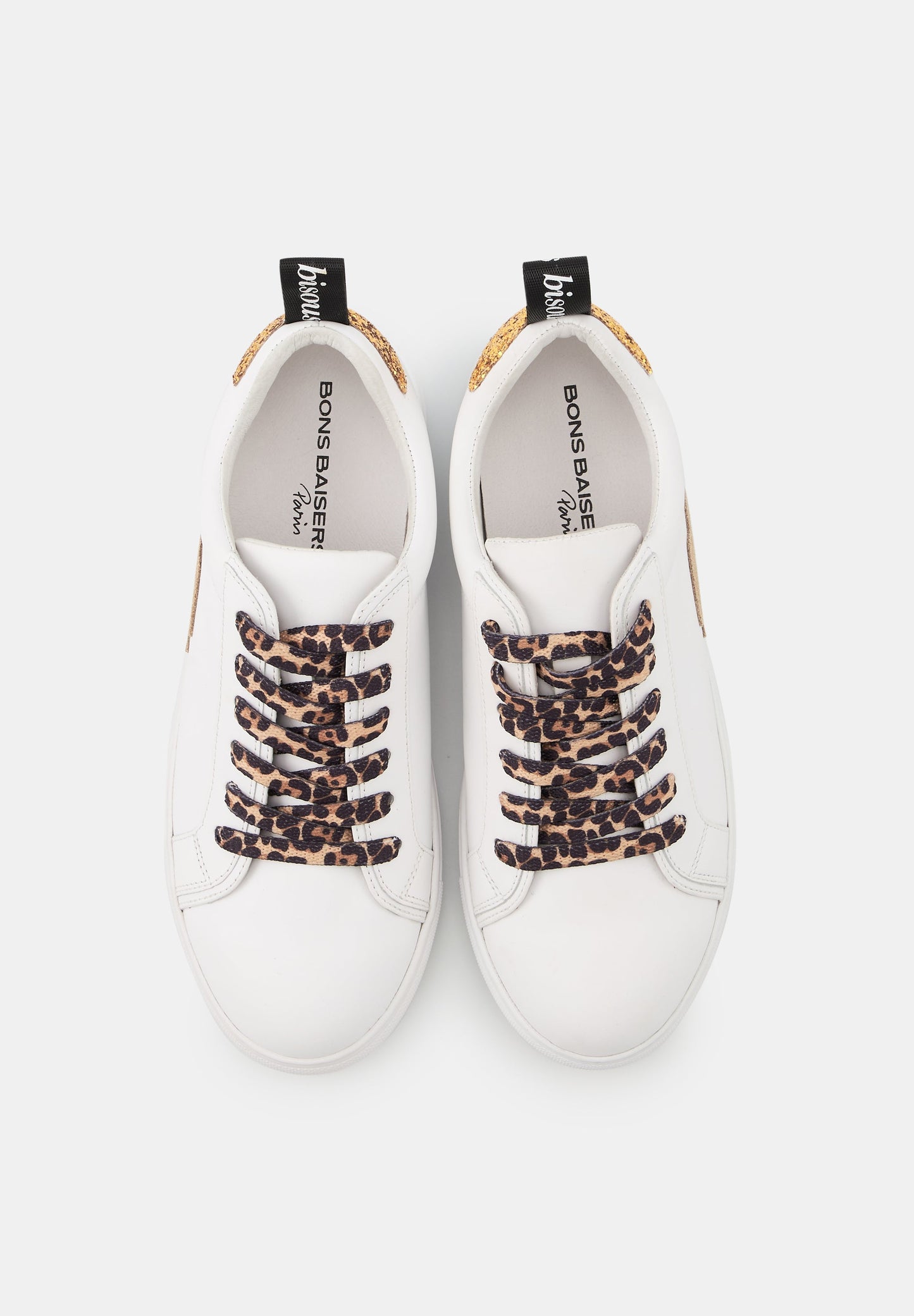 SNEAKERS BETTY - Betty-Bronze Glitter Leopard Lace