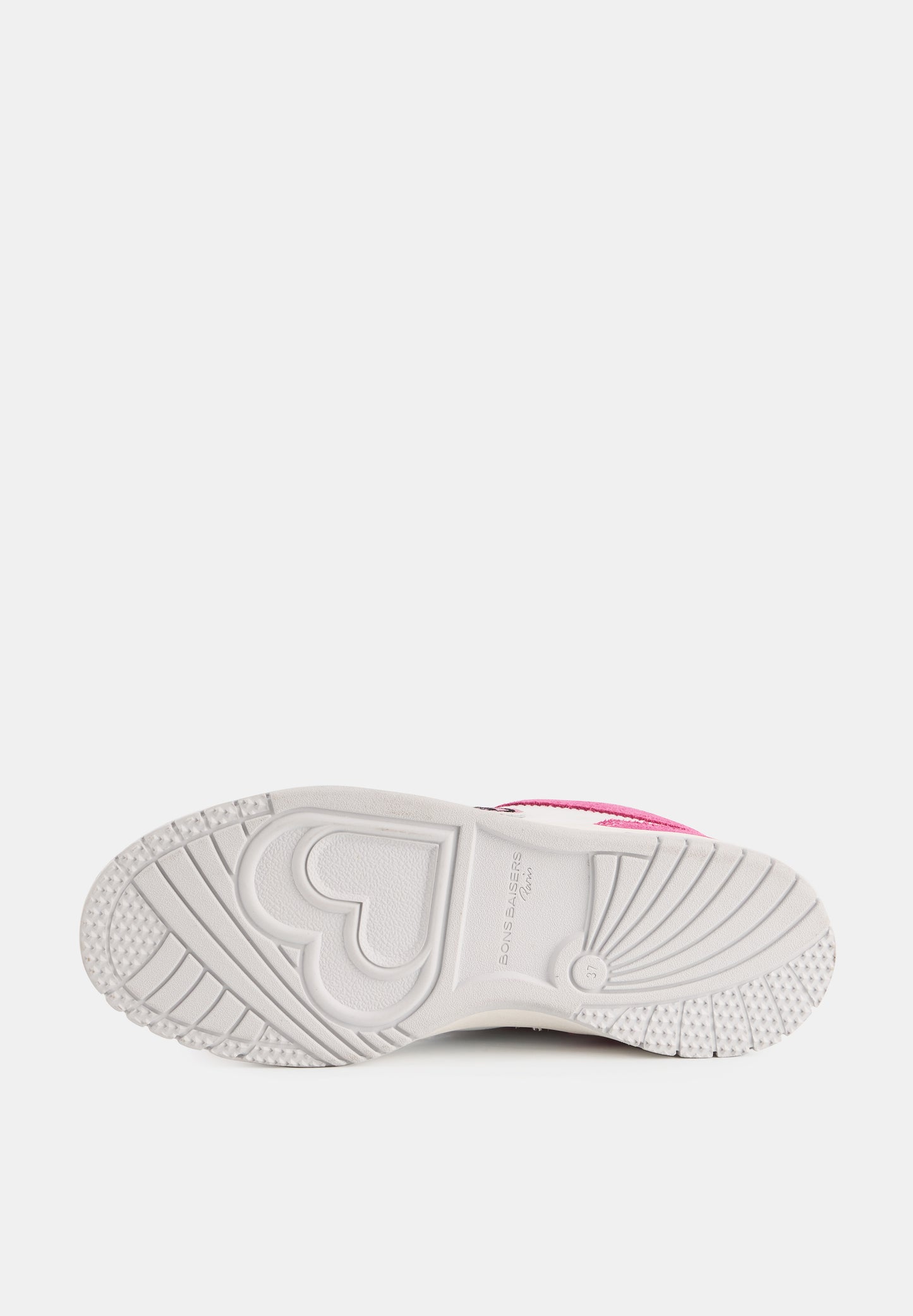 Baskets en cuir-Serena-Blanc Rose Gris