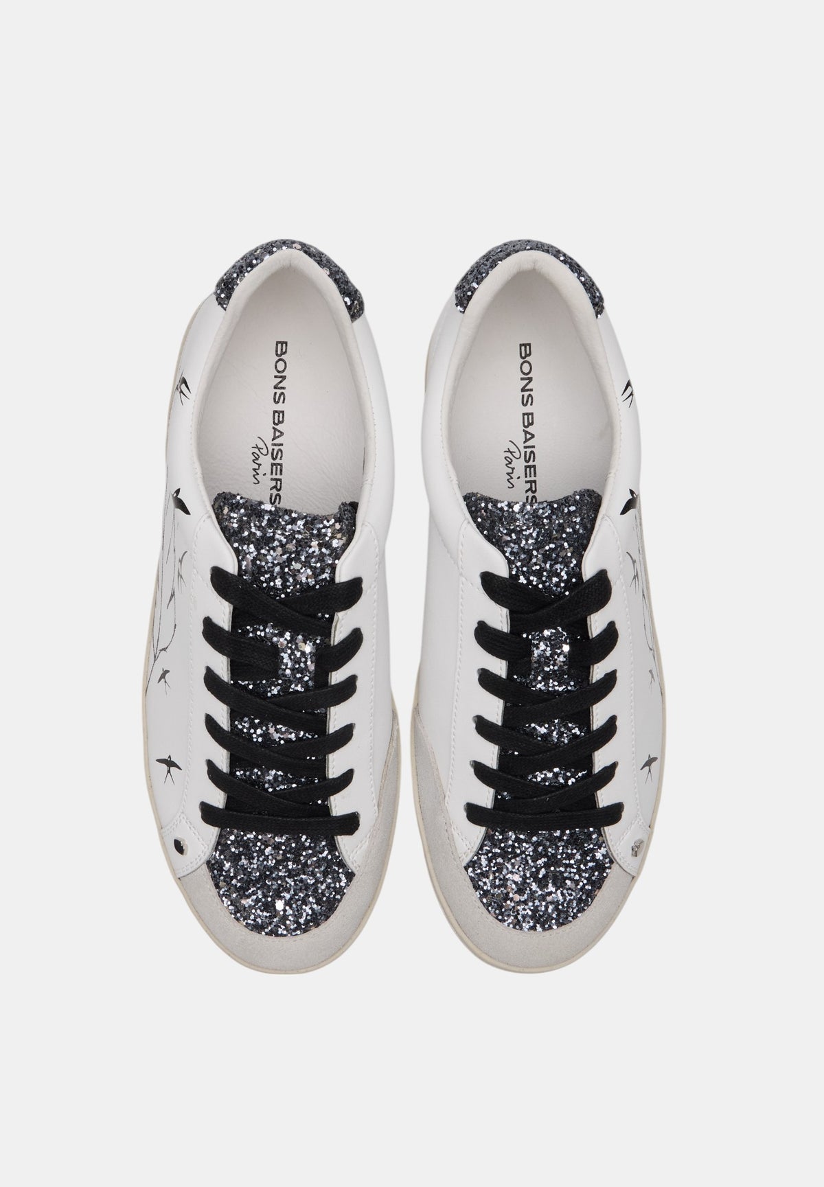 Baskets en cuir-Colette-Plumes