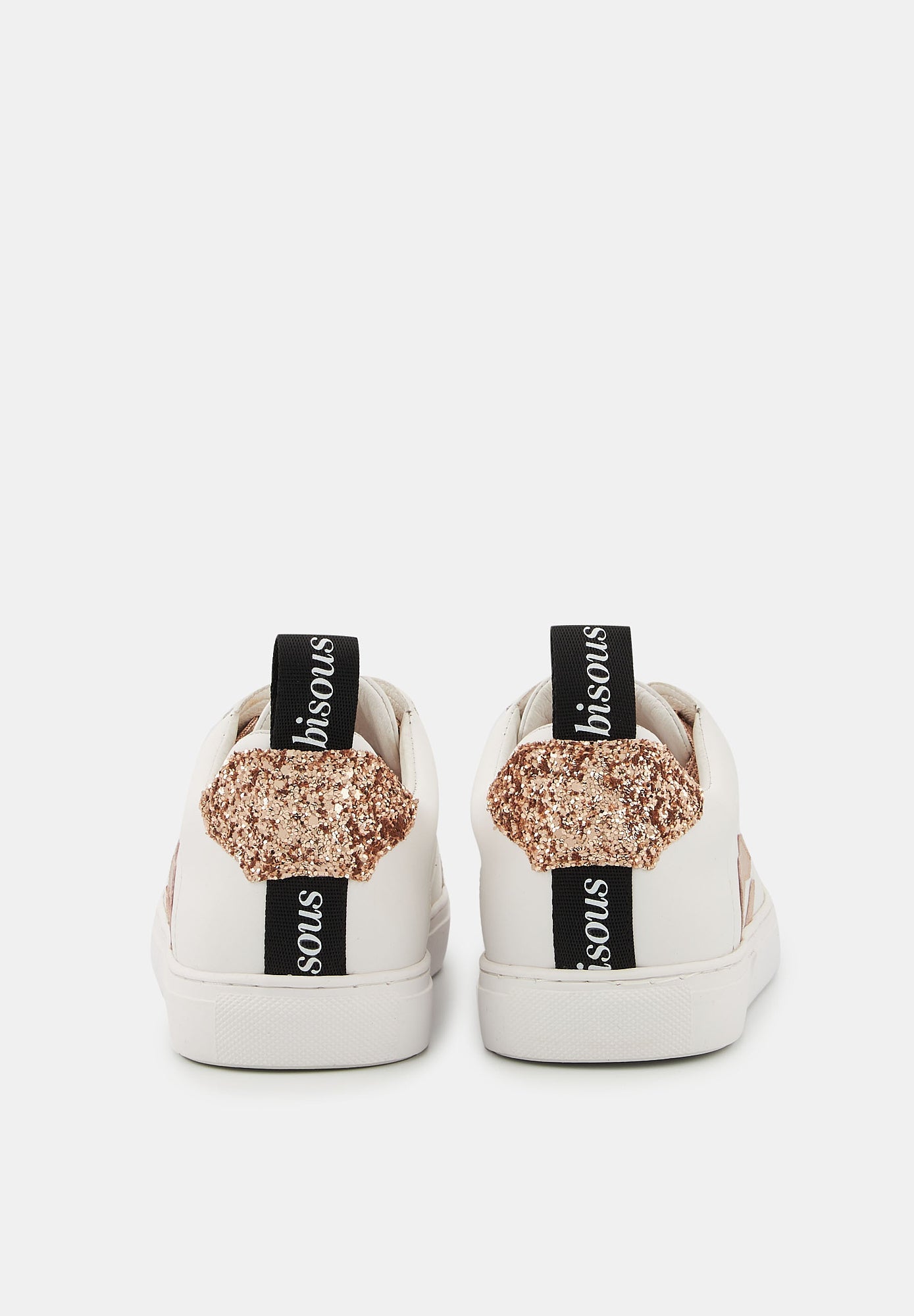 Baskets en cuir-Betty-Metallic Rose Gold Lace