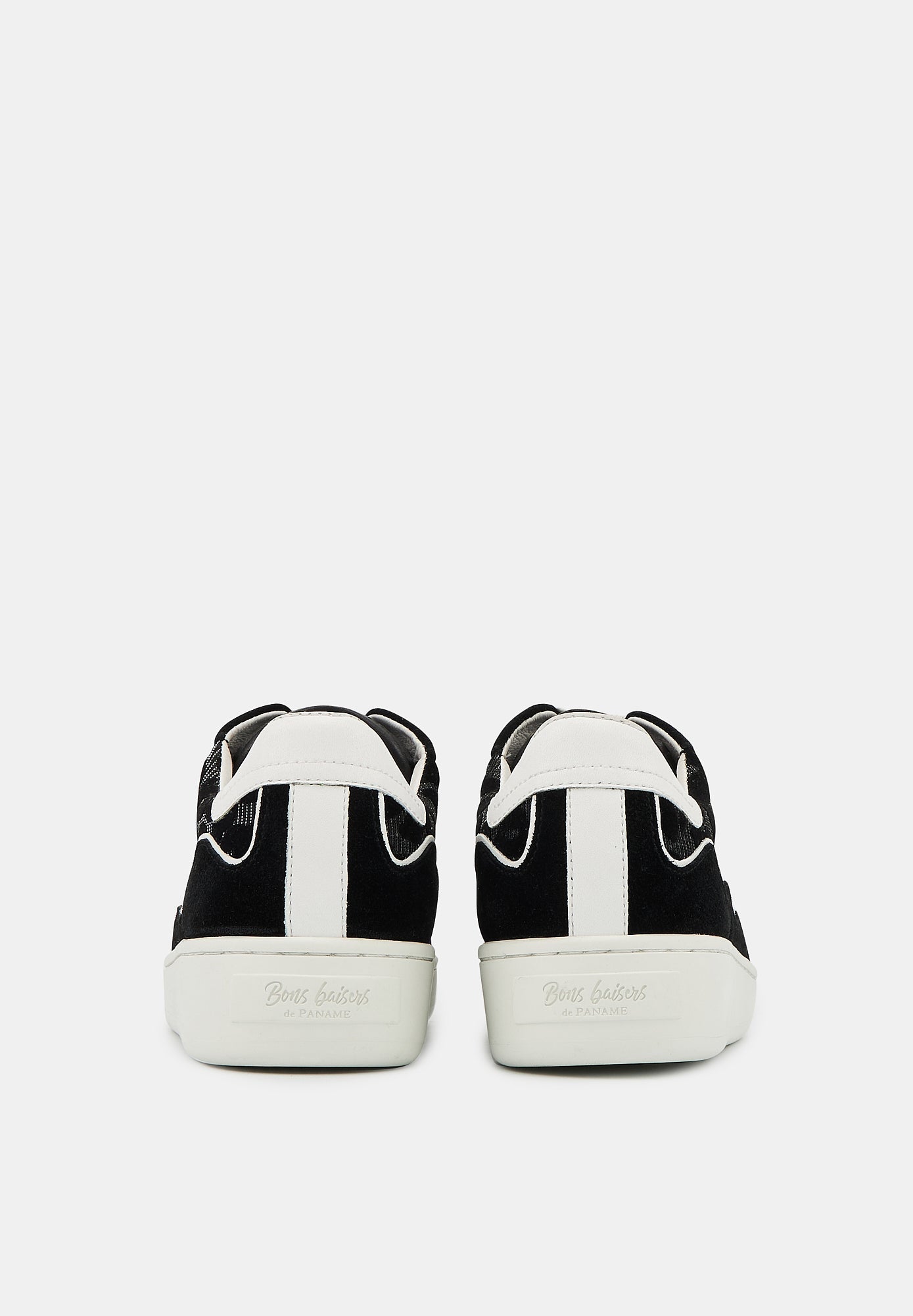 Baskets en cuir-Loulou-Noir Silver Leopard