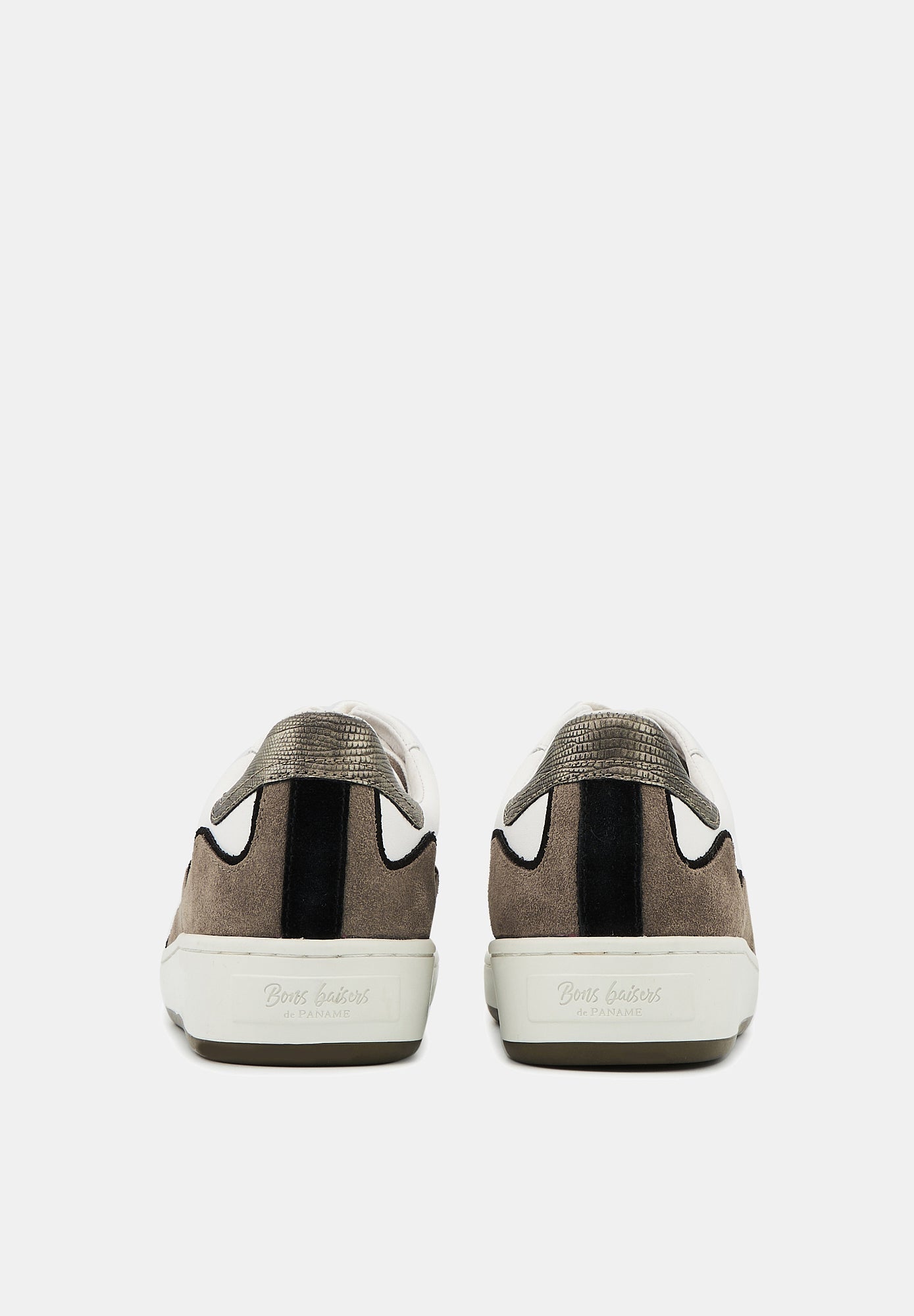 Baskets en cuir-Loulou-Blanc Gun Suede