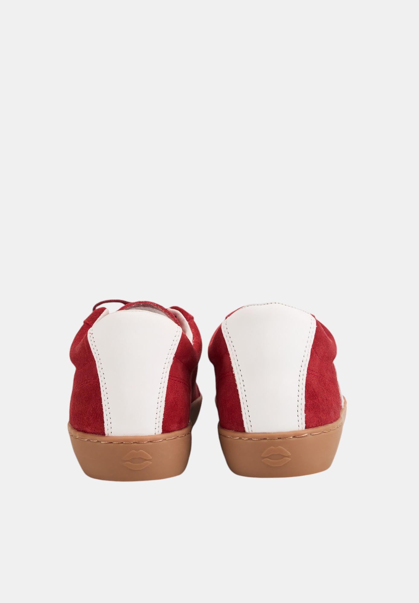 Baskets en cuir-Colette-Rouge Suede