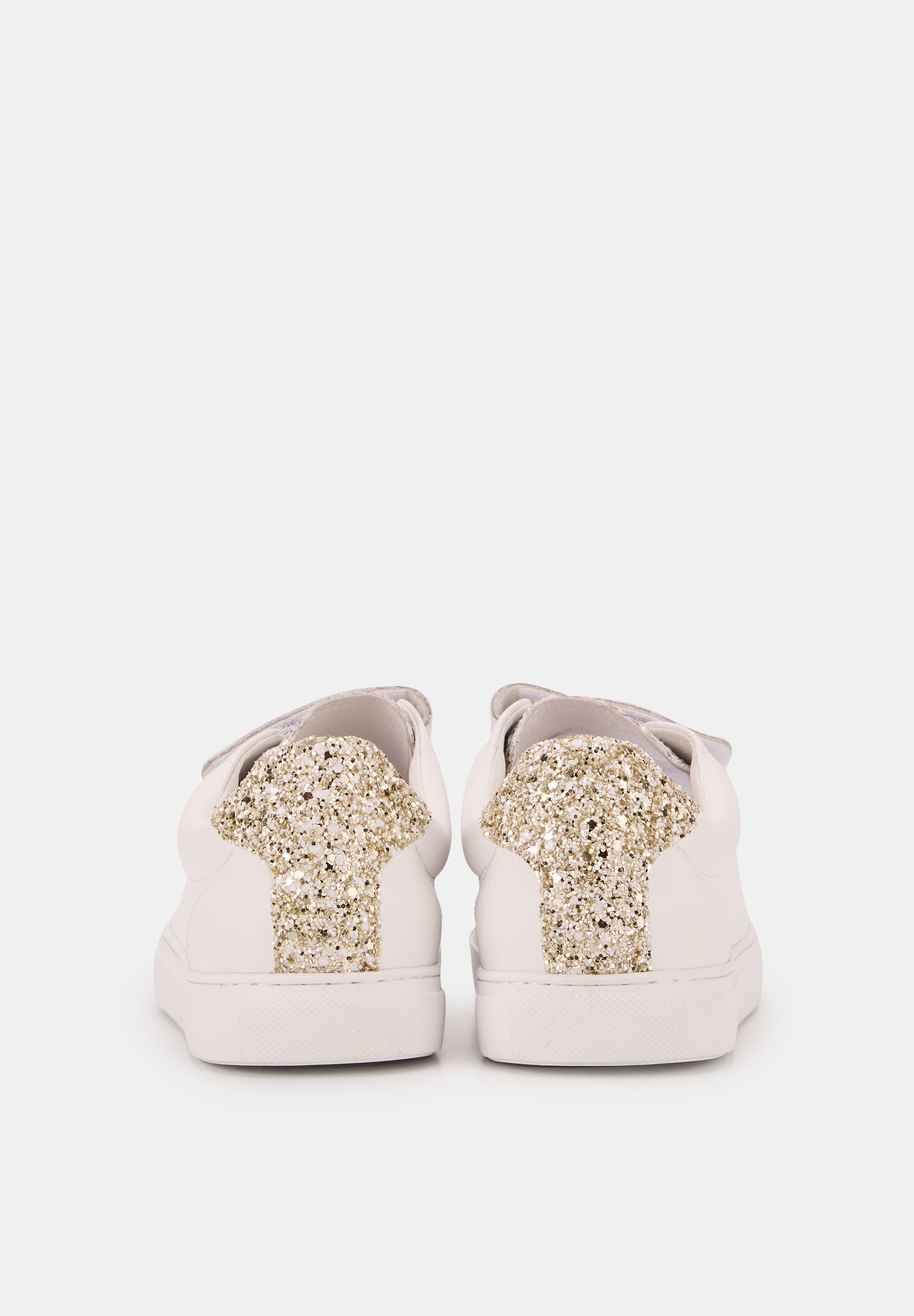 Baskets en cuir-Edith Glitters-Silver/gold