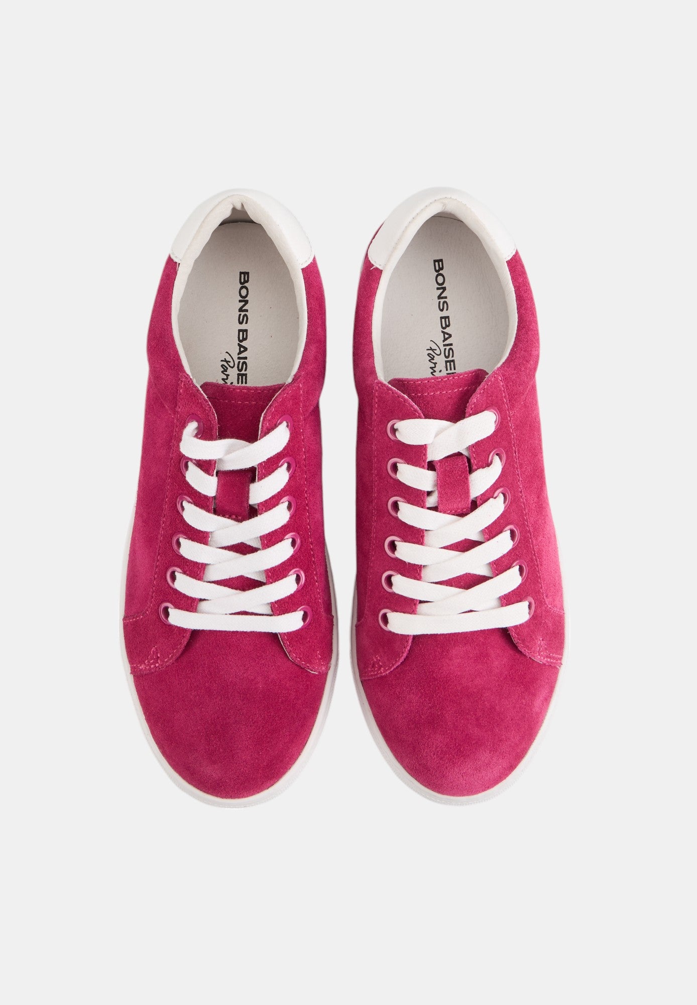 Baskets en cuir-Simone-Rose Suede