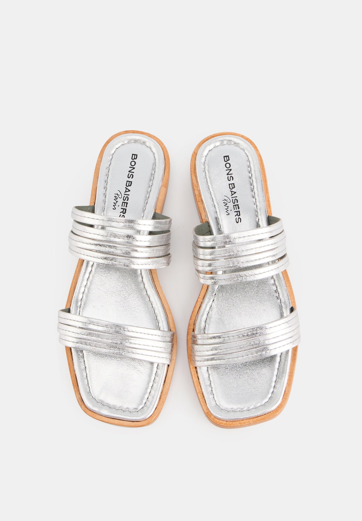 Danaé-Cuir Métallisé Silver