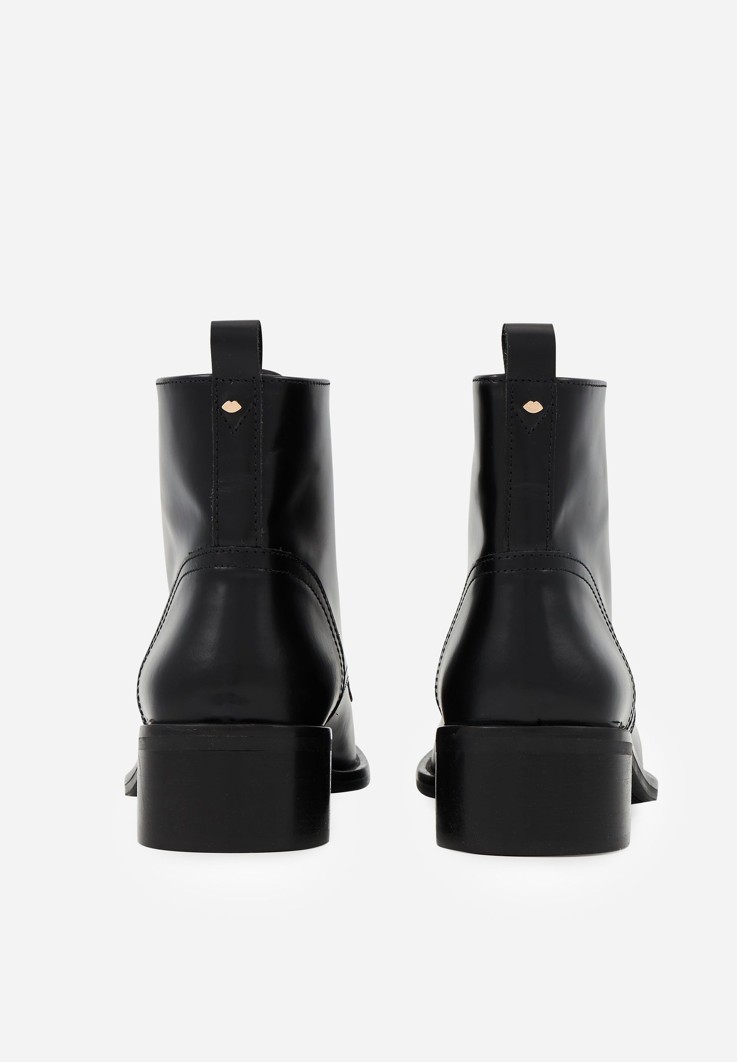 Paulette-Black Leather