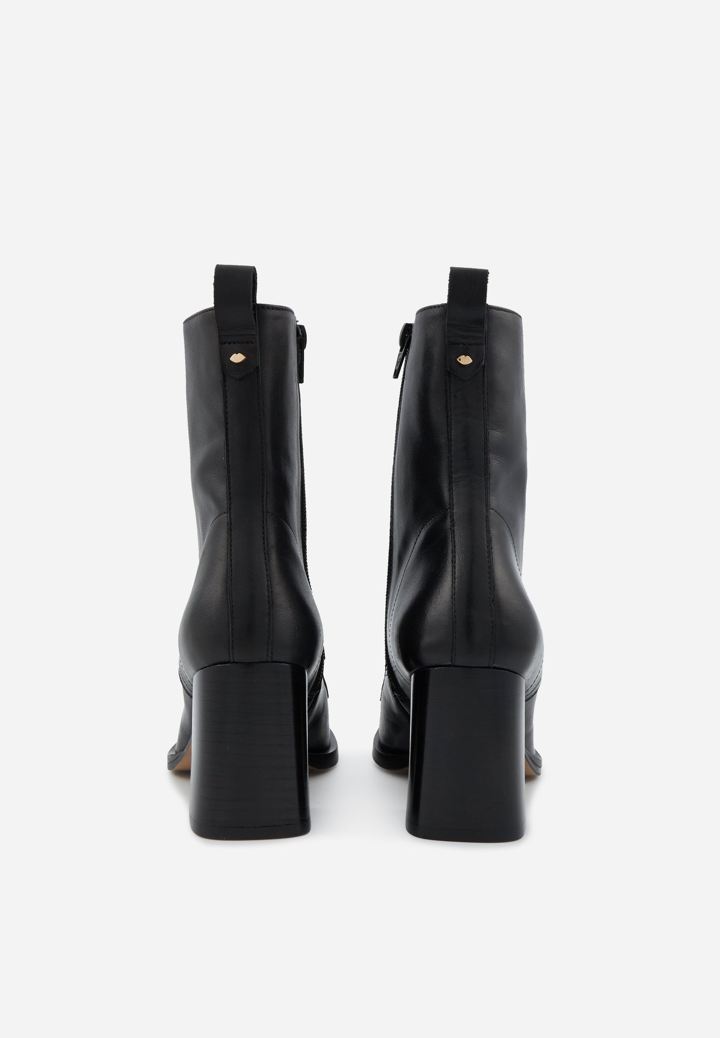 Bottines à talons - Cuir Noir - Joss