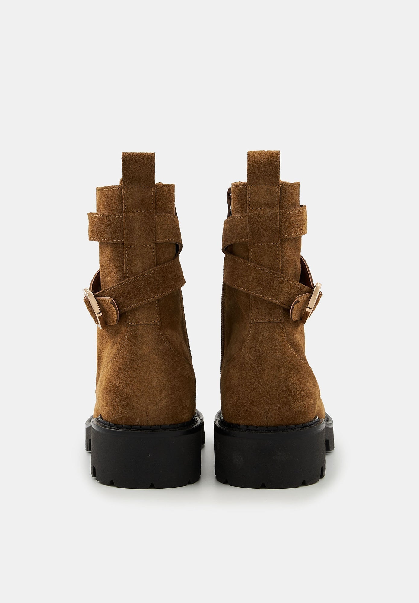 Amy-Leather Suede Camel