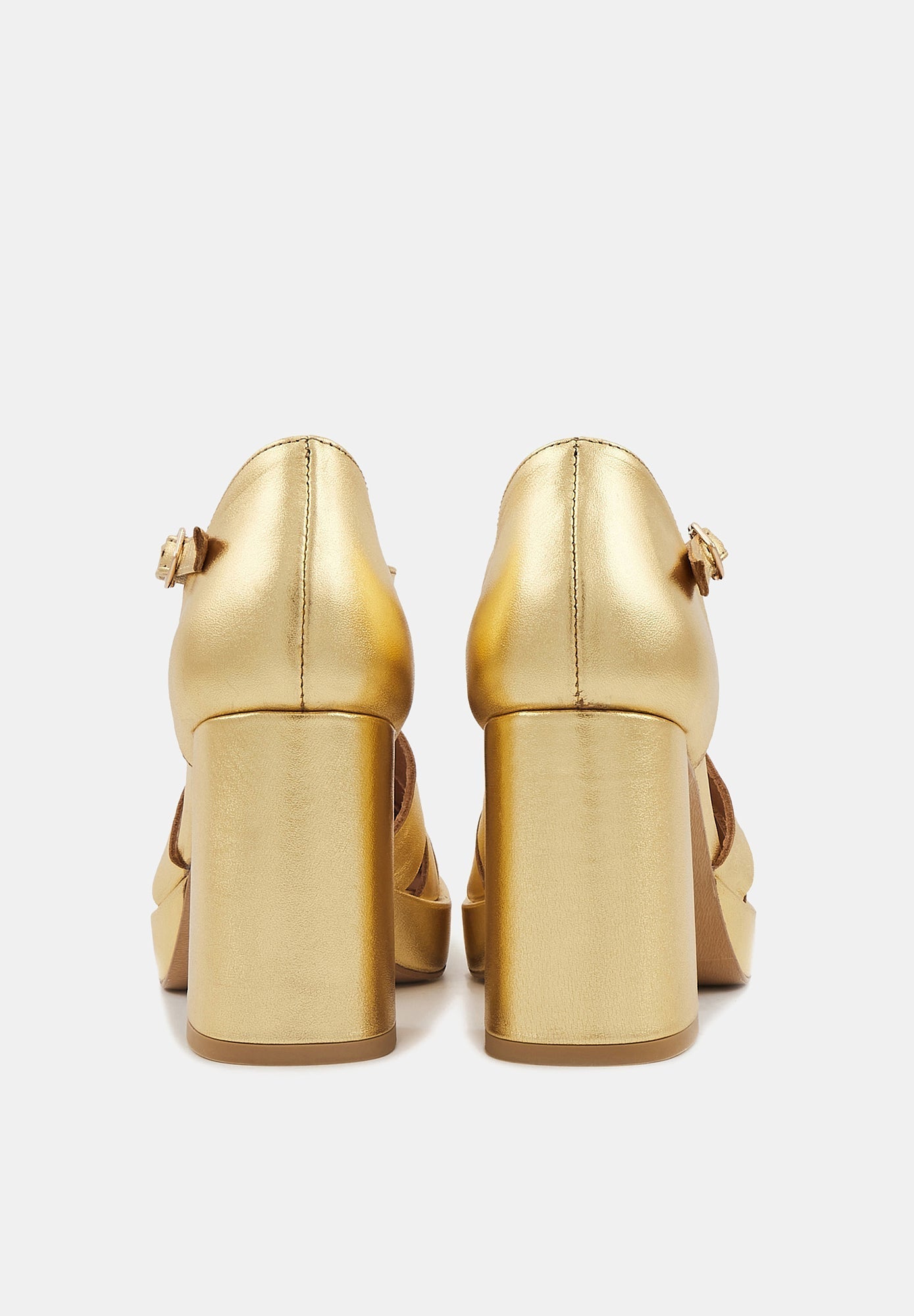 Carrie-Gold Metallic Leather
