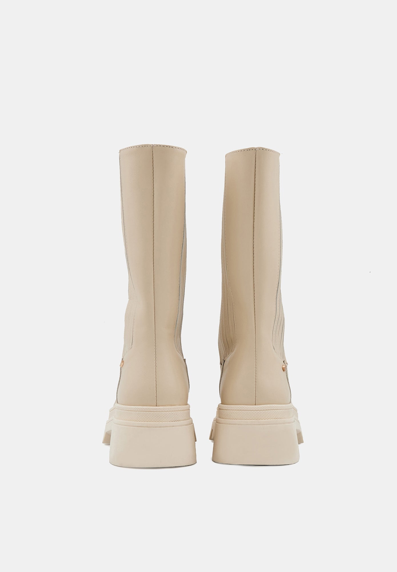 May-Beige Smooth Leather