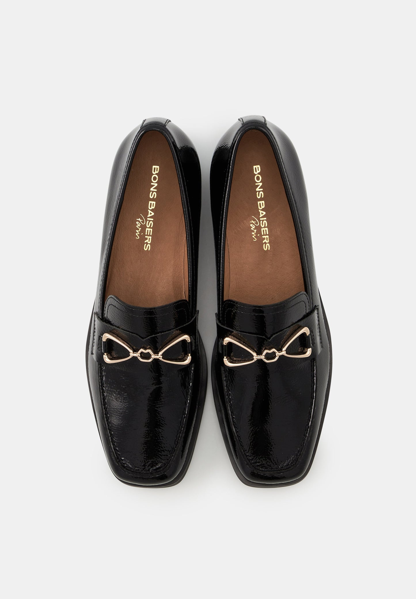 CITY - Louisa-Cuir Brillant Noir