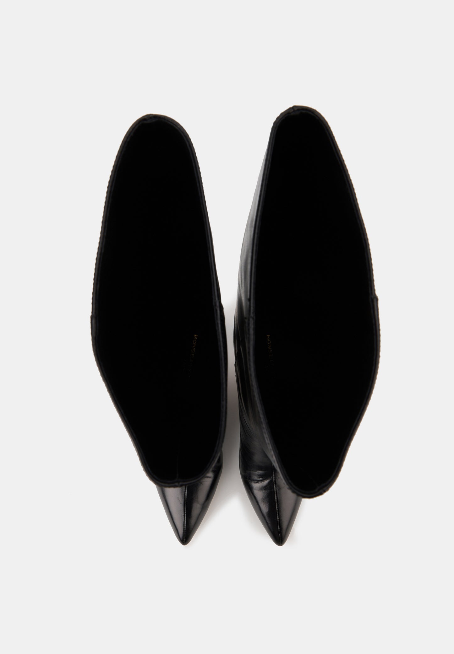 Bottes à talons - Cuir Noir - Adriana