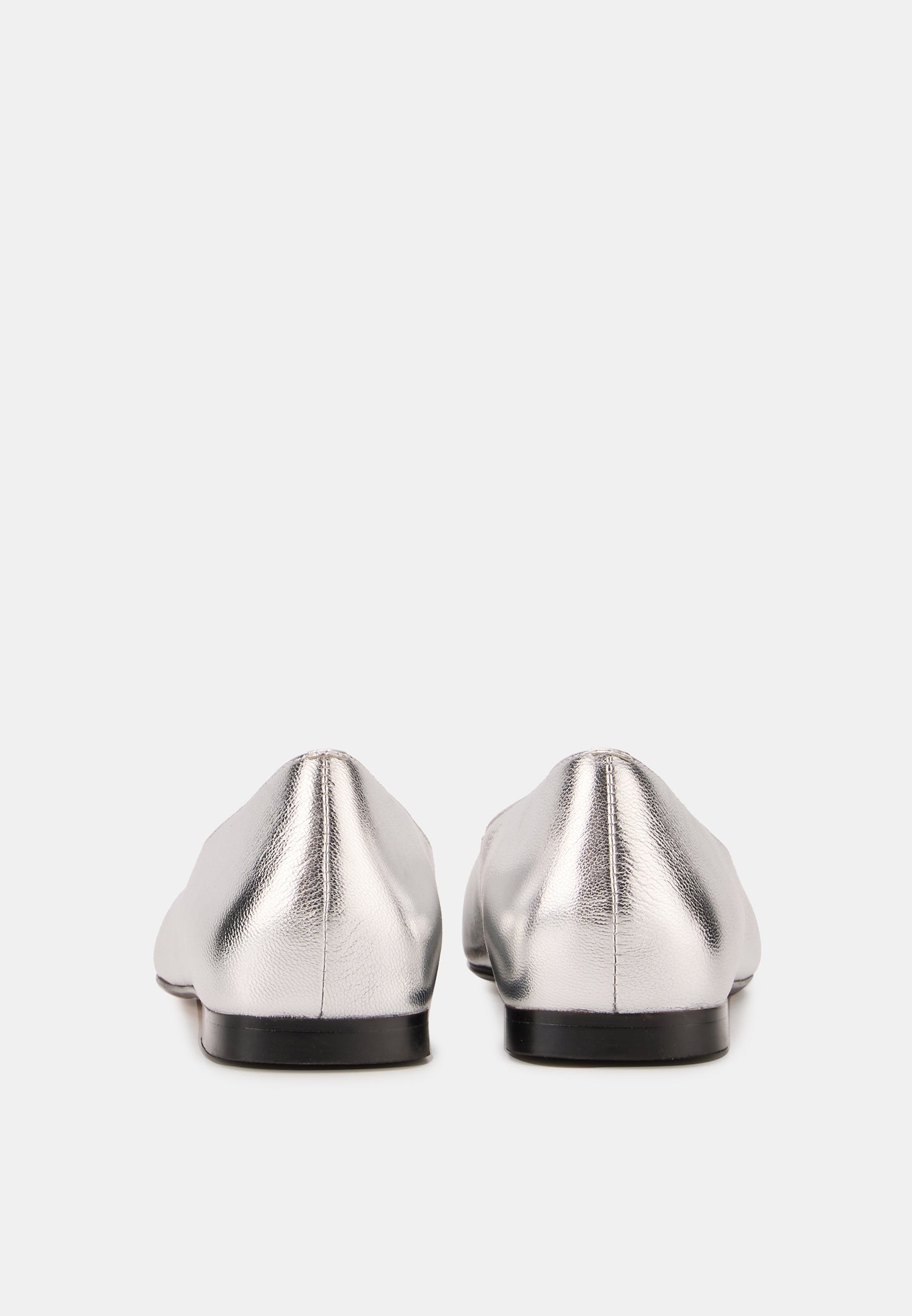 Ballerines - Cuir Métallisé Silver - Elisa