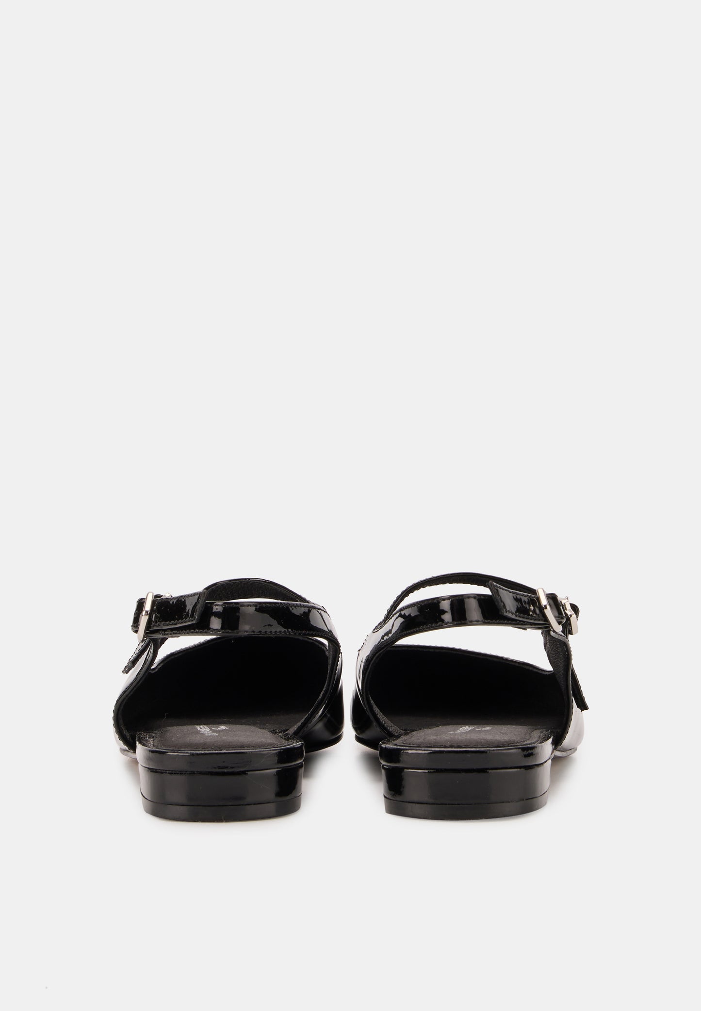 Slingbacks - Cuir Brillant Noir - Héloïse