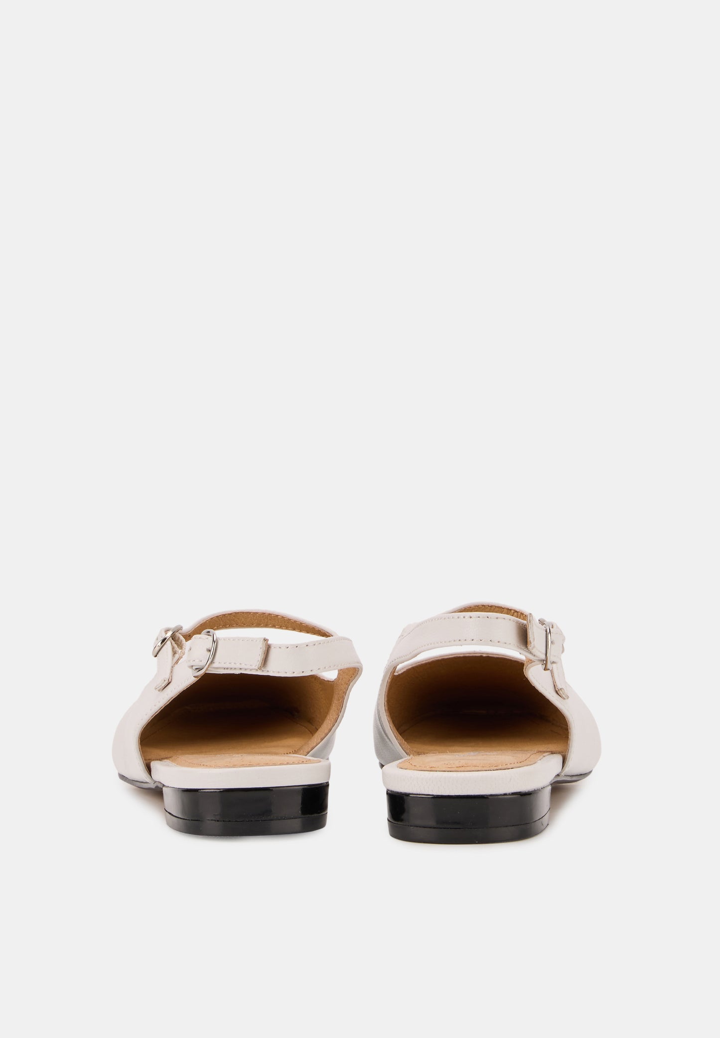 Slingbacks - Cuir Lisse Blanc - Héloïse