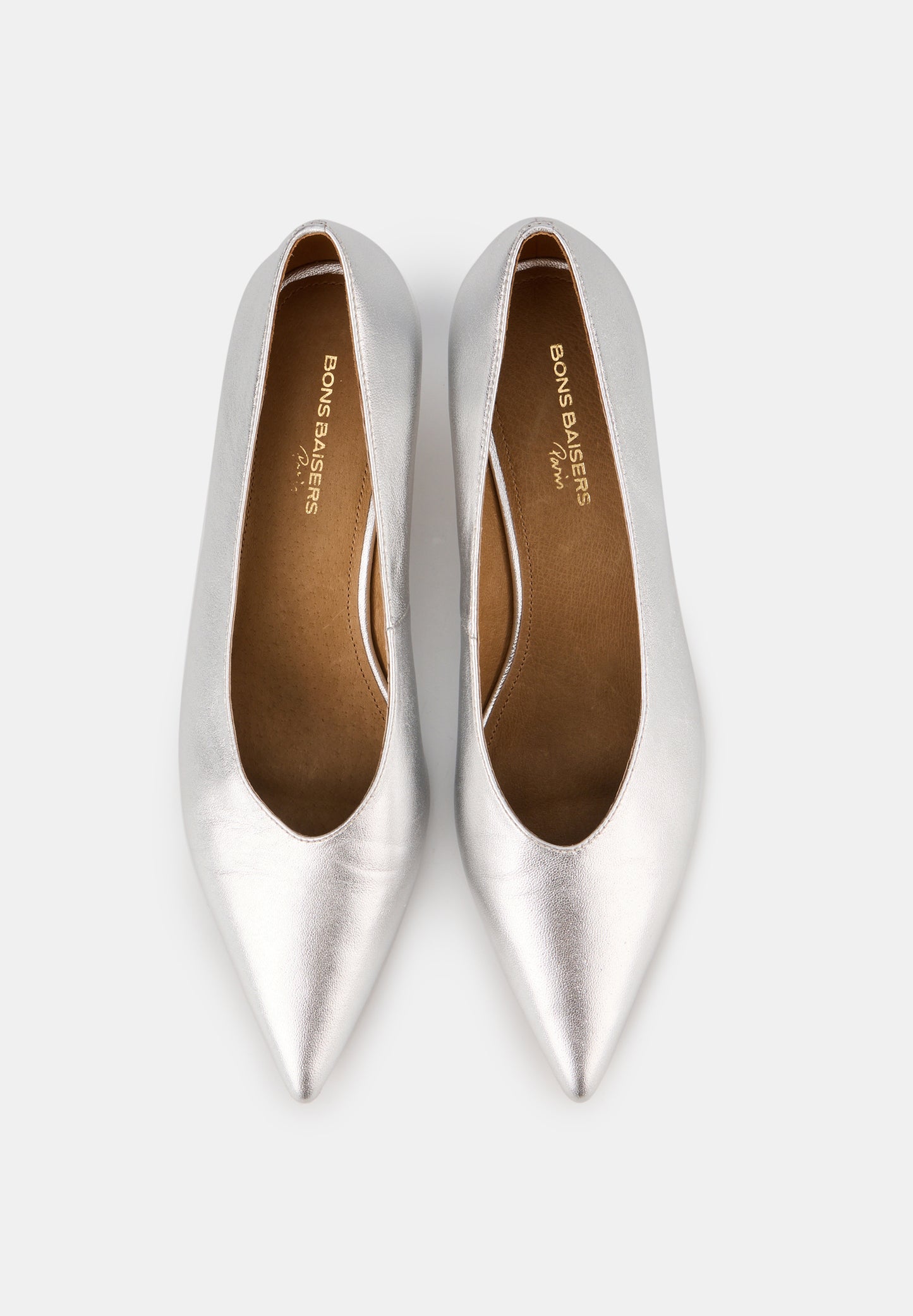 Escarpins - Cuir Métallisé Silver - Marta