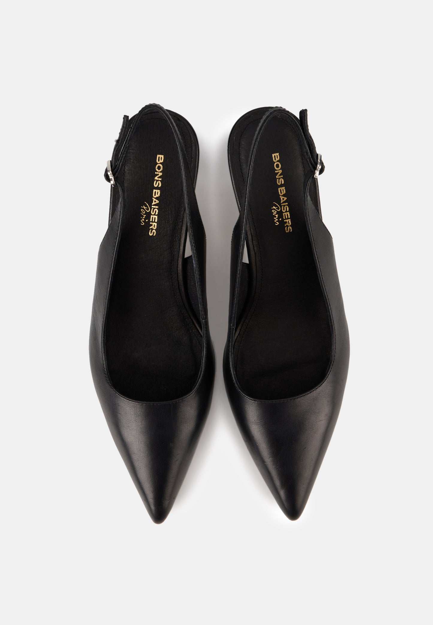 Escarpins Ouverts - Cuir Noir - Tina