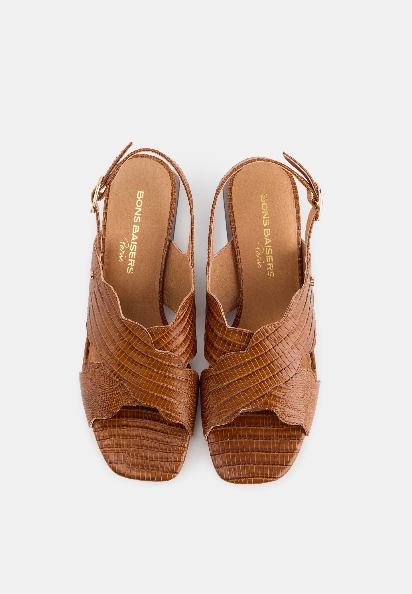 Rosie-Leather Lizard Cognac