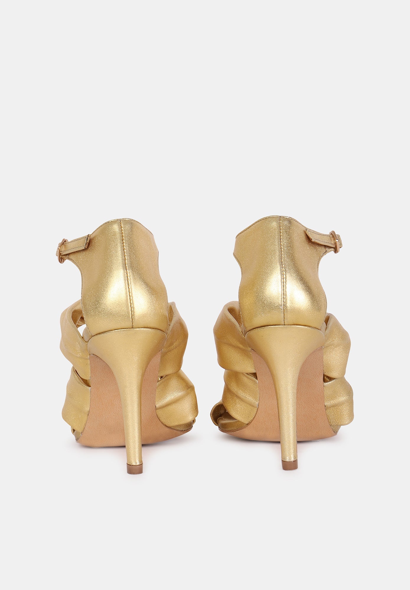 Michelle-Gold Metallic Leather