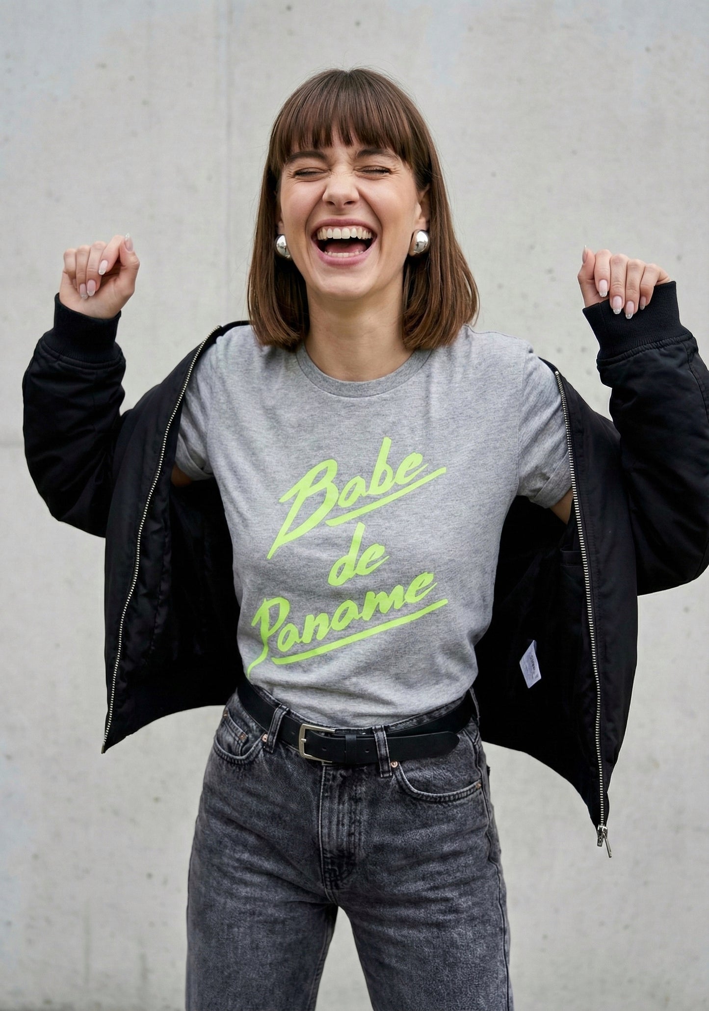 Paname-Grey Babe T Shirt