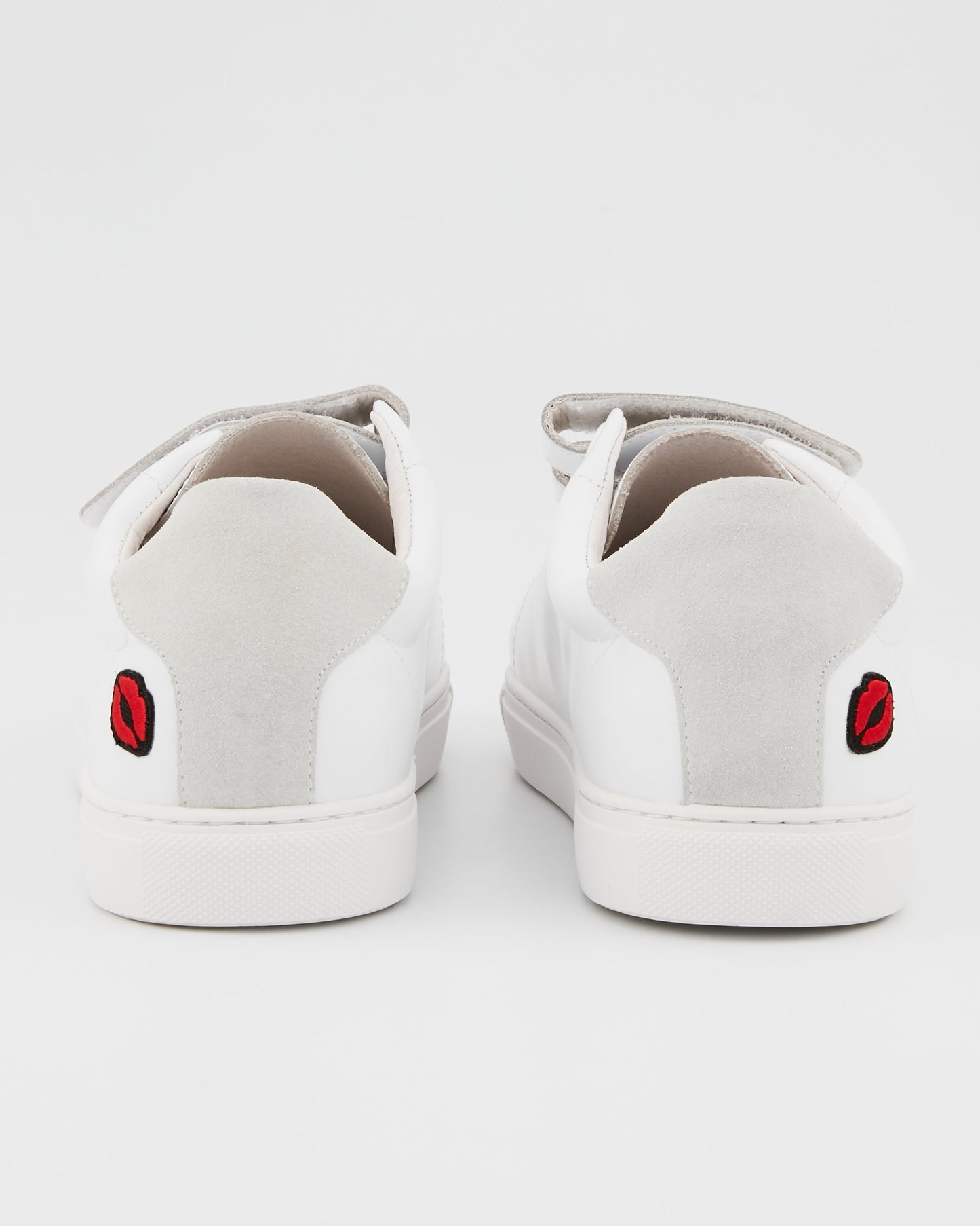 Baskets en cuir-Edith Amour-Blanc/Noir