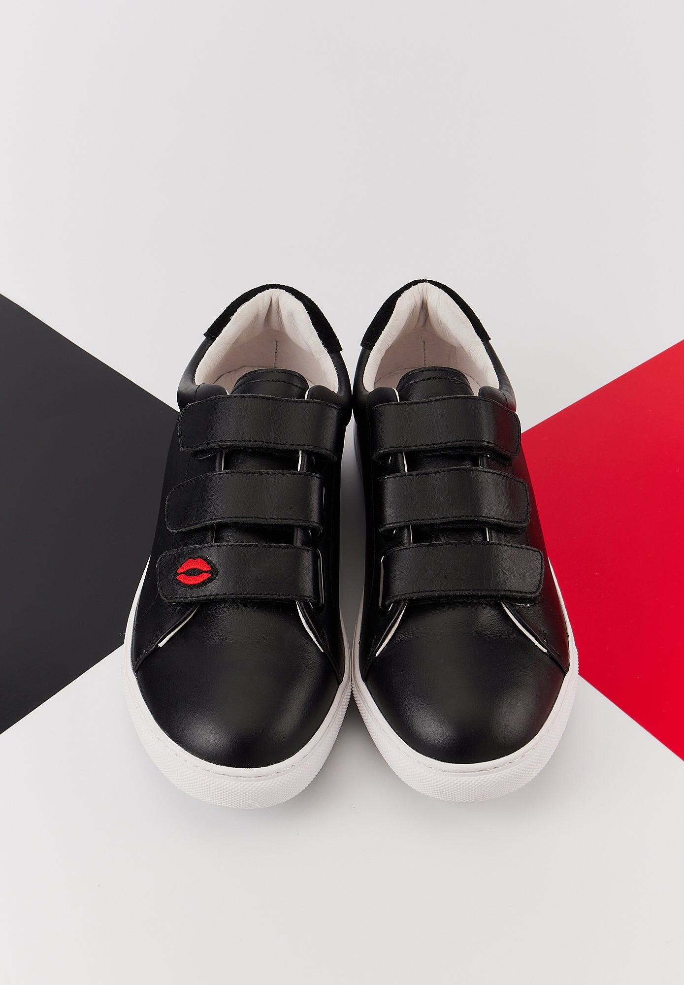 Baskets en cuir-Edith Legende-Noir