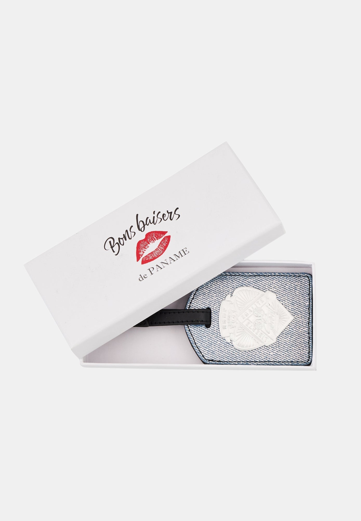 Luggage Tag-Sororite Silver Denim