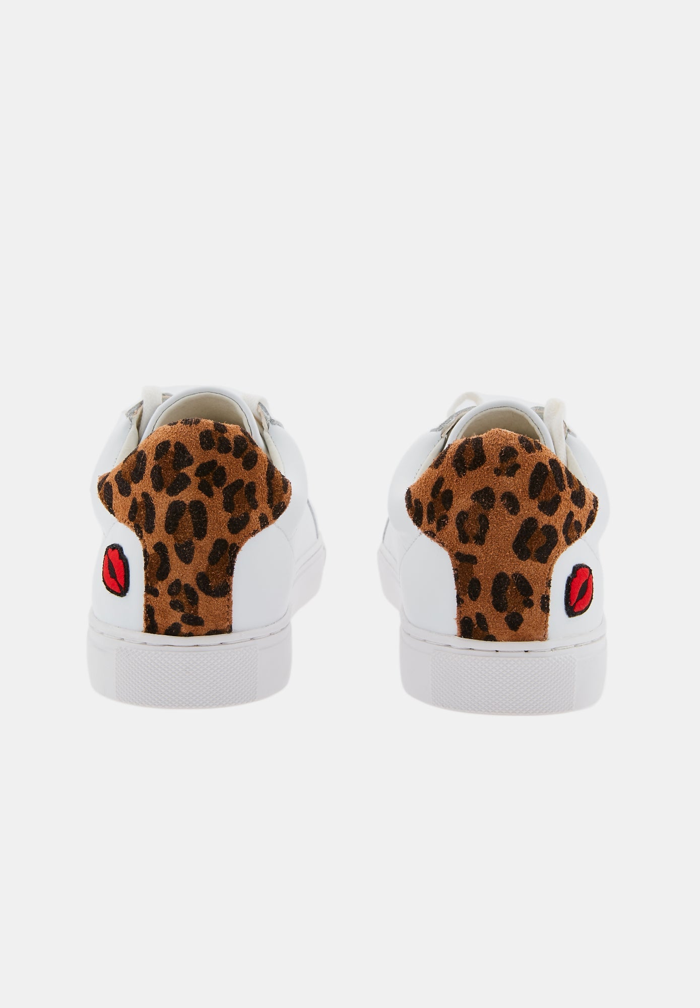 Baskets en cuir-Simone Petit Amour-Leopard