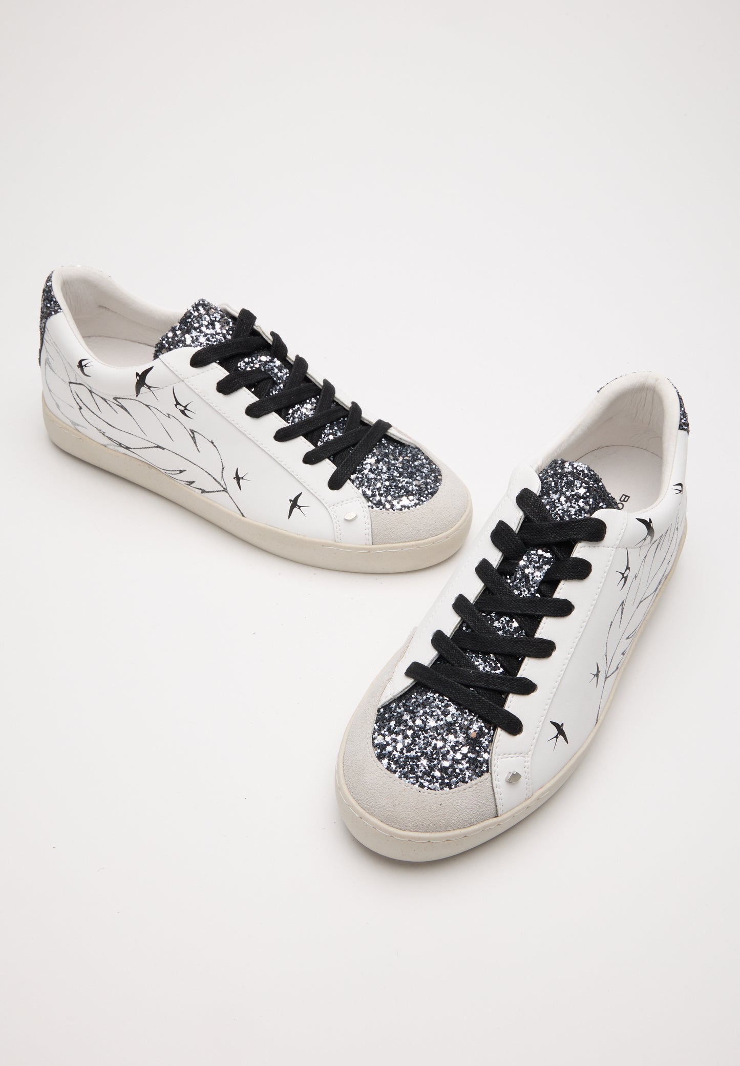 Baskets en cuir-Colette-Plumes