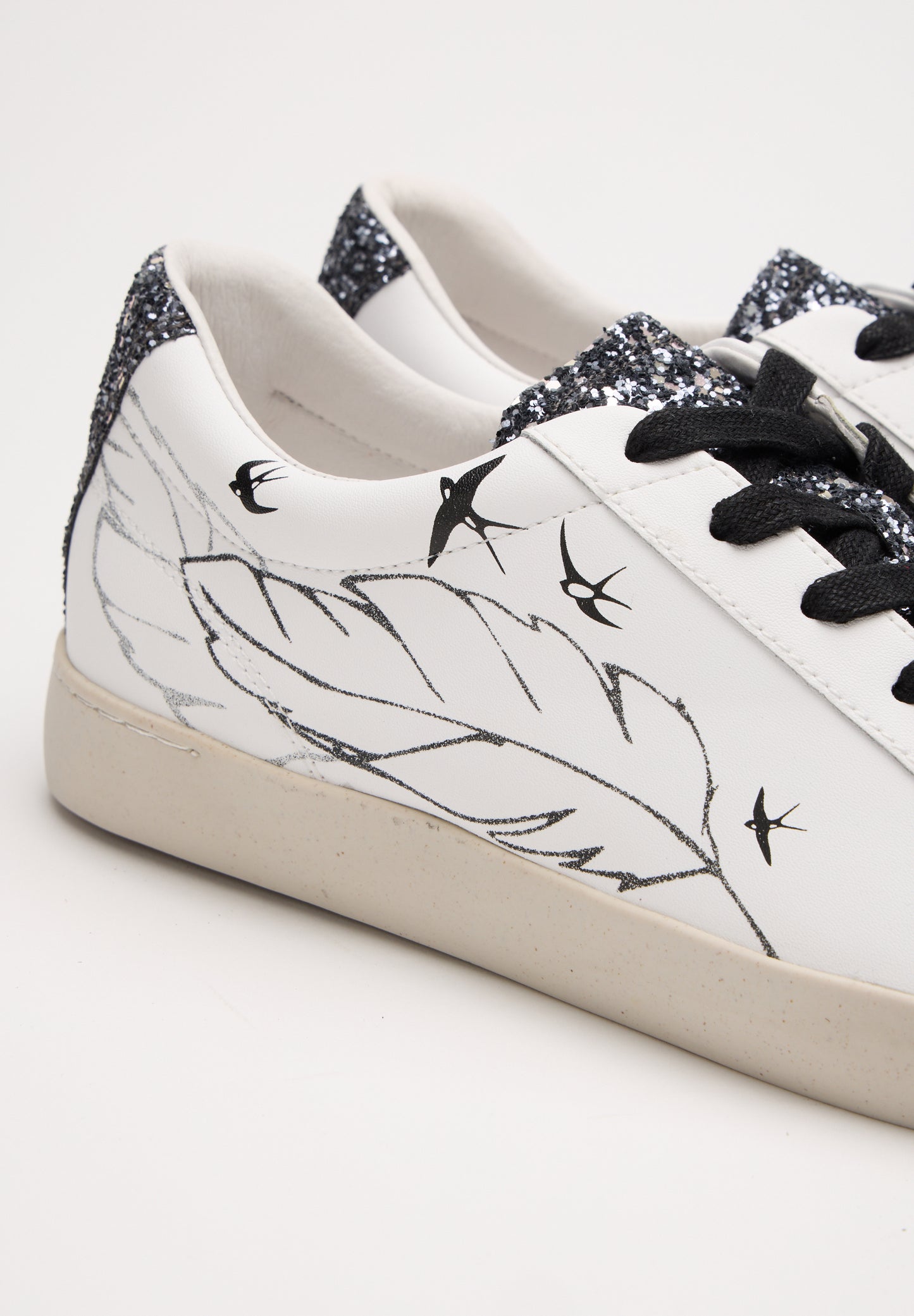 Baskets en cuir-Colette-Plumes
