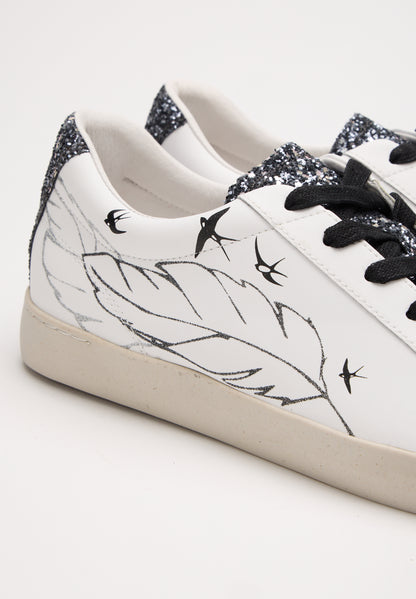 Baskets en cuir-Colette-Plumes