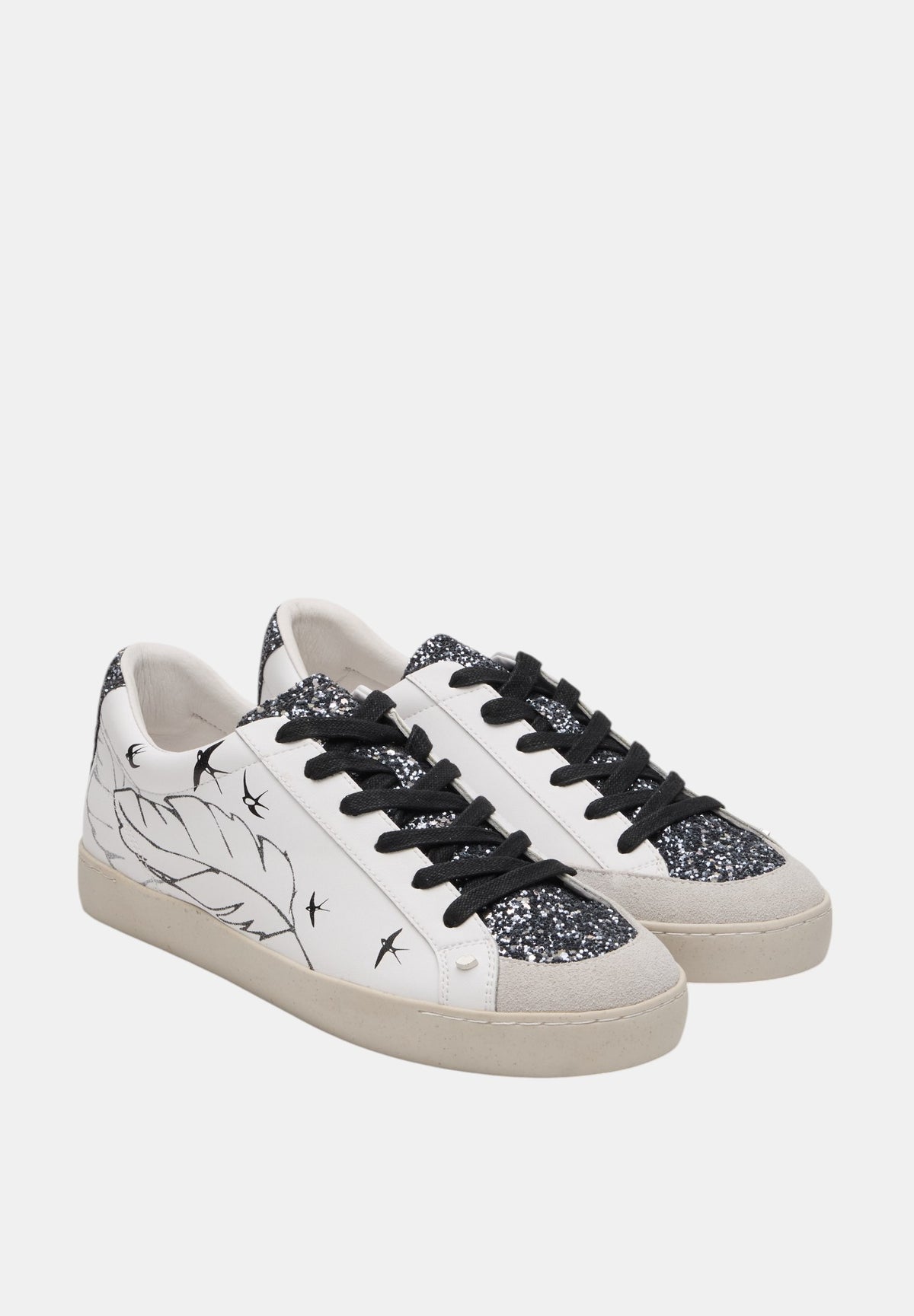 Baskets en cuir-Colette-Plumes