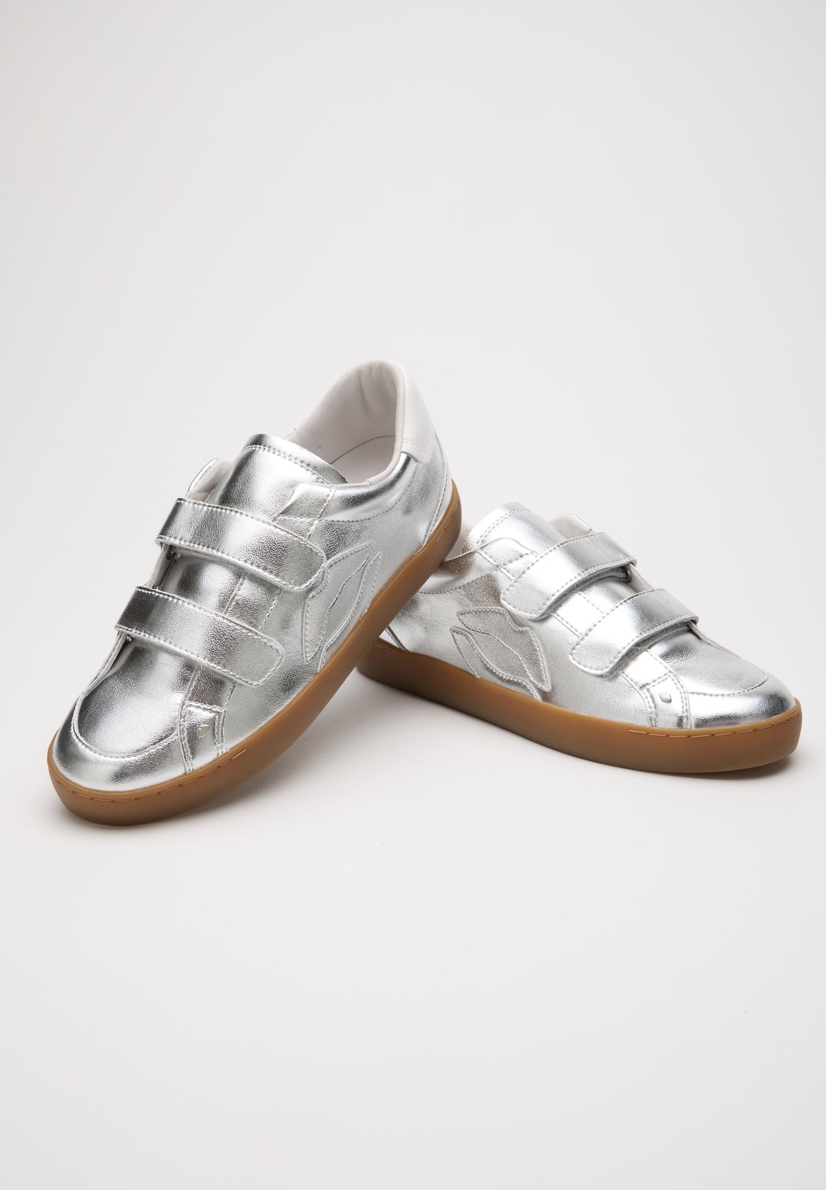 Baskets en cuir-Elisabeth-Silver