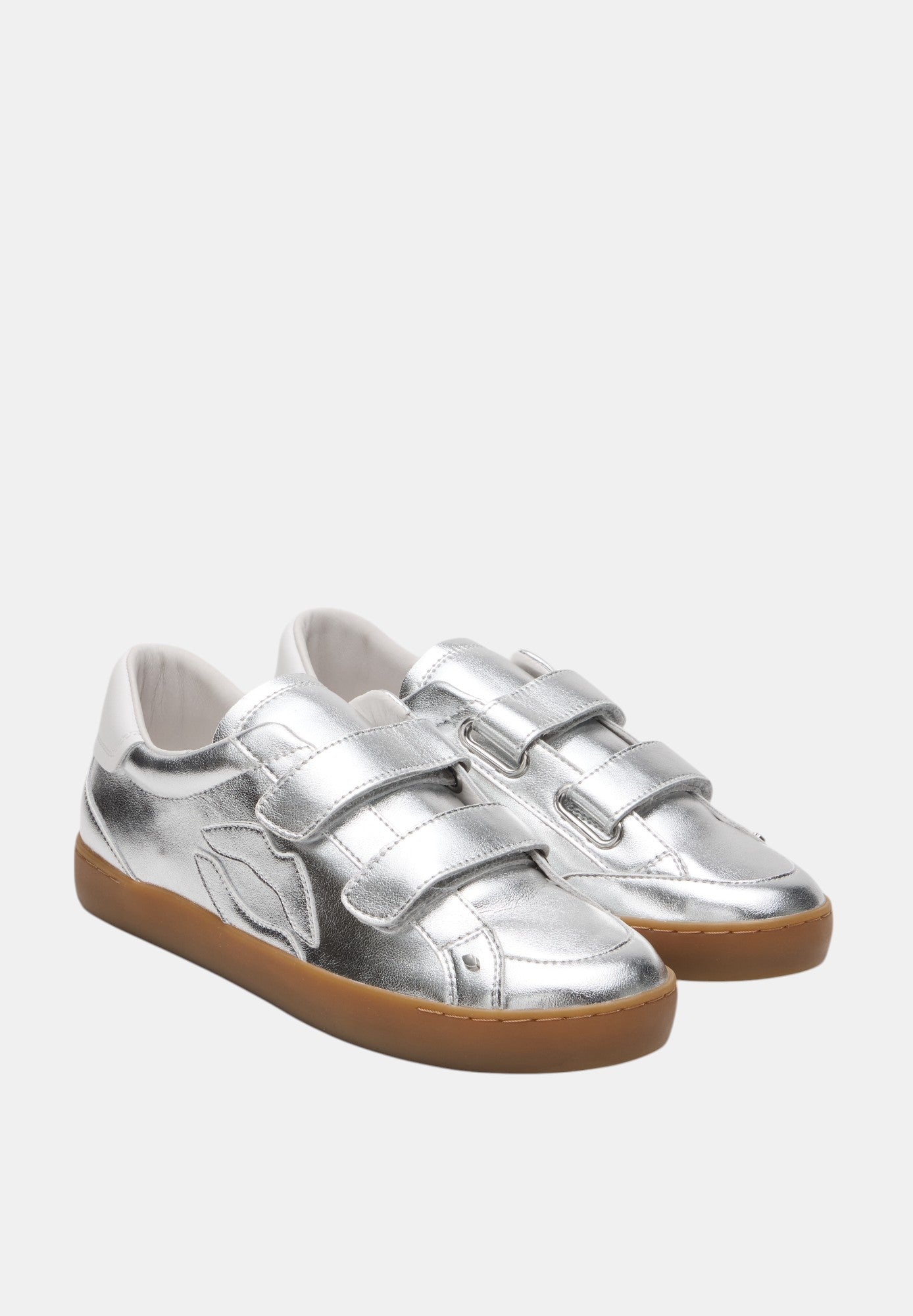 Baskets en cuir-Elisabeth-Silver