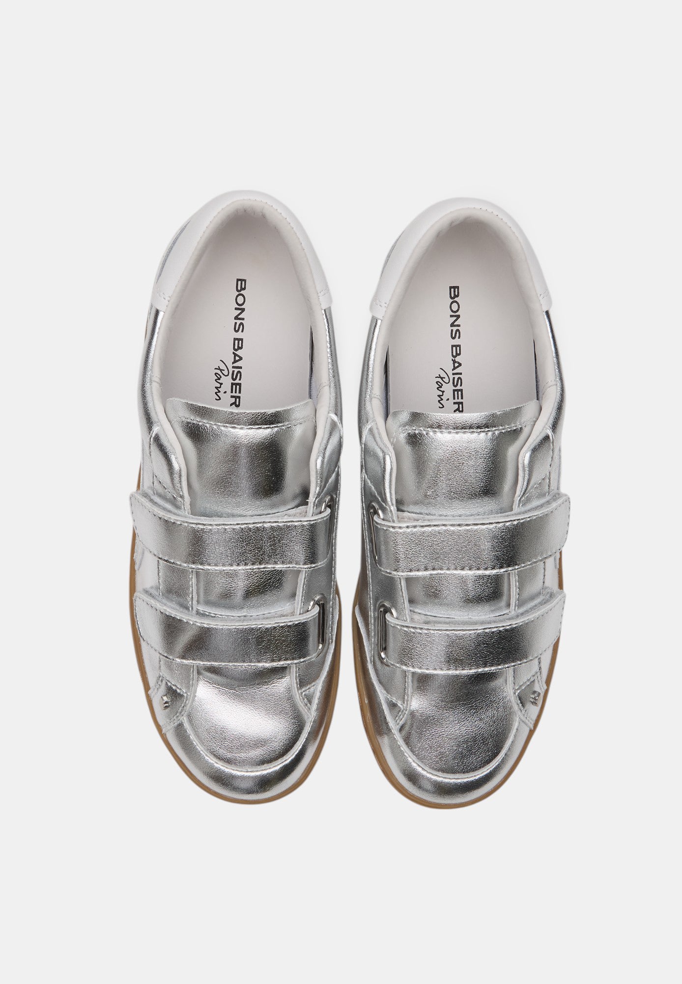 Baskets en cuir-Elisabeth-Silver
