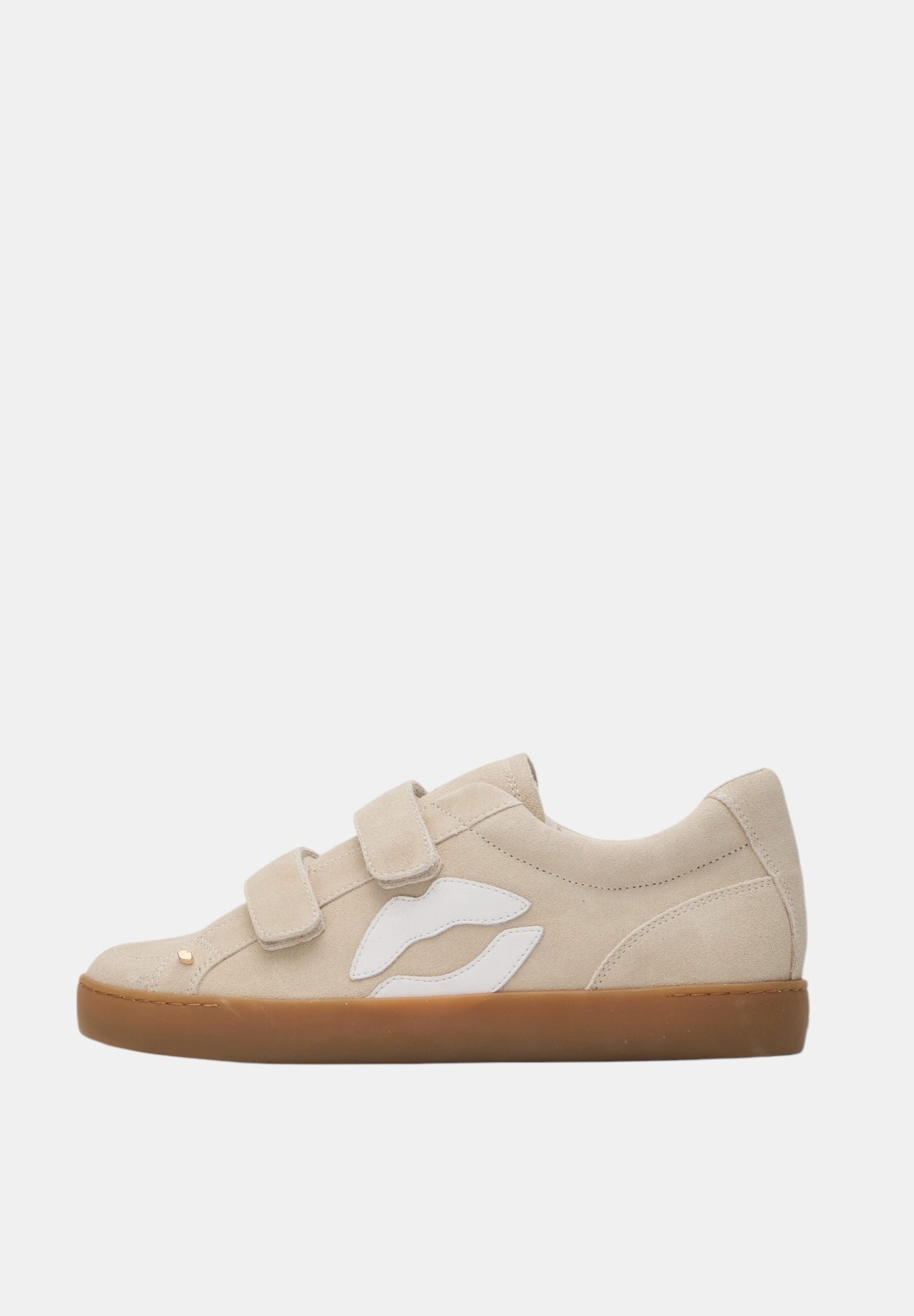 Baskets en cuir-Elisabeth-Suede Creme