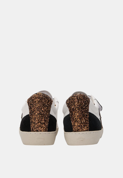 Baskets en cuir-Elisabeth-Blanc Leopard