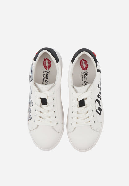 Baskets en cuir-Simone-Shine Bright