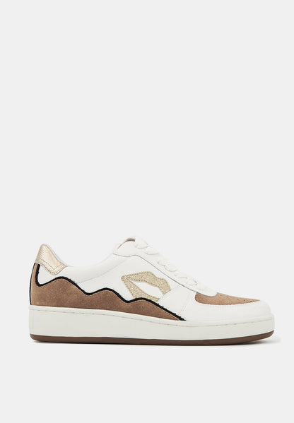 Loulou-Blanc Gold Suede