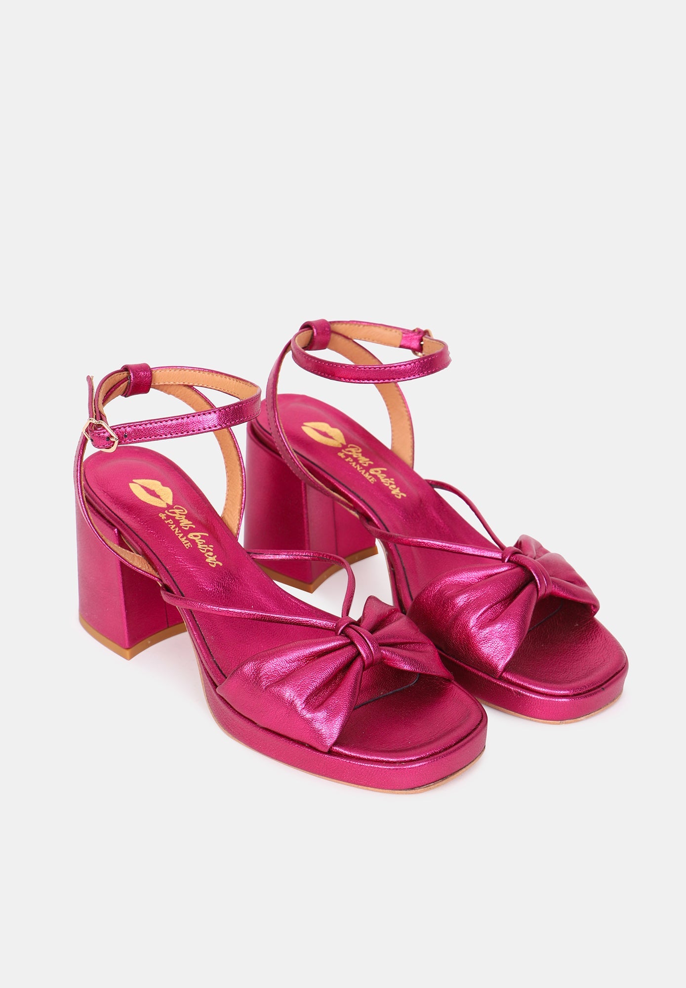 Honor-Fuchsia Metallic Leather