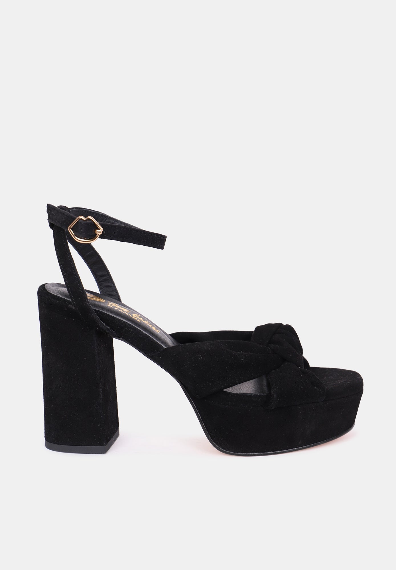 Kim-Black Velvet Leather