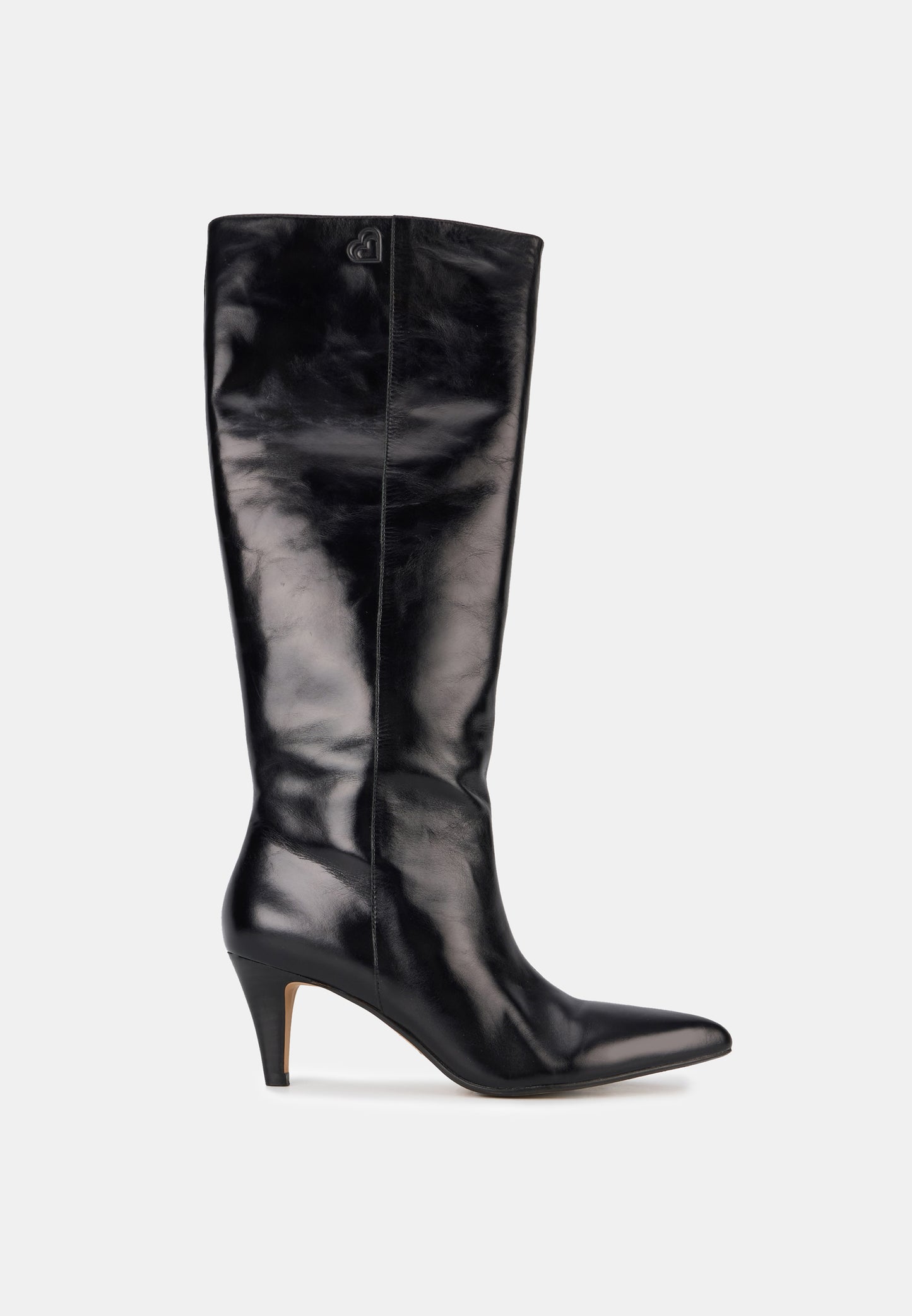 Bottes à talons - Cuir Noir - Adriana