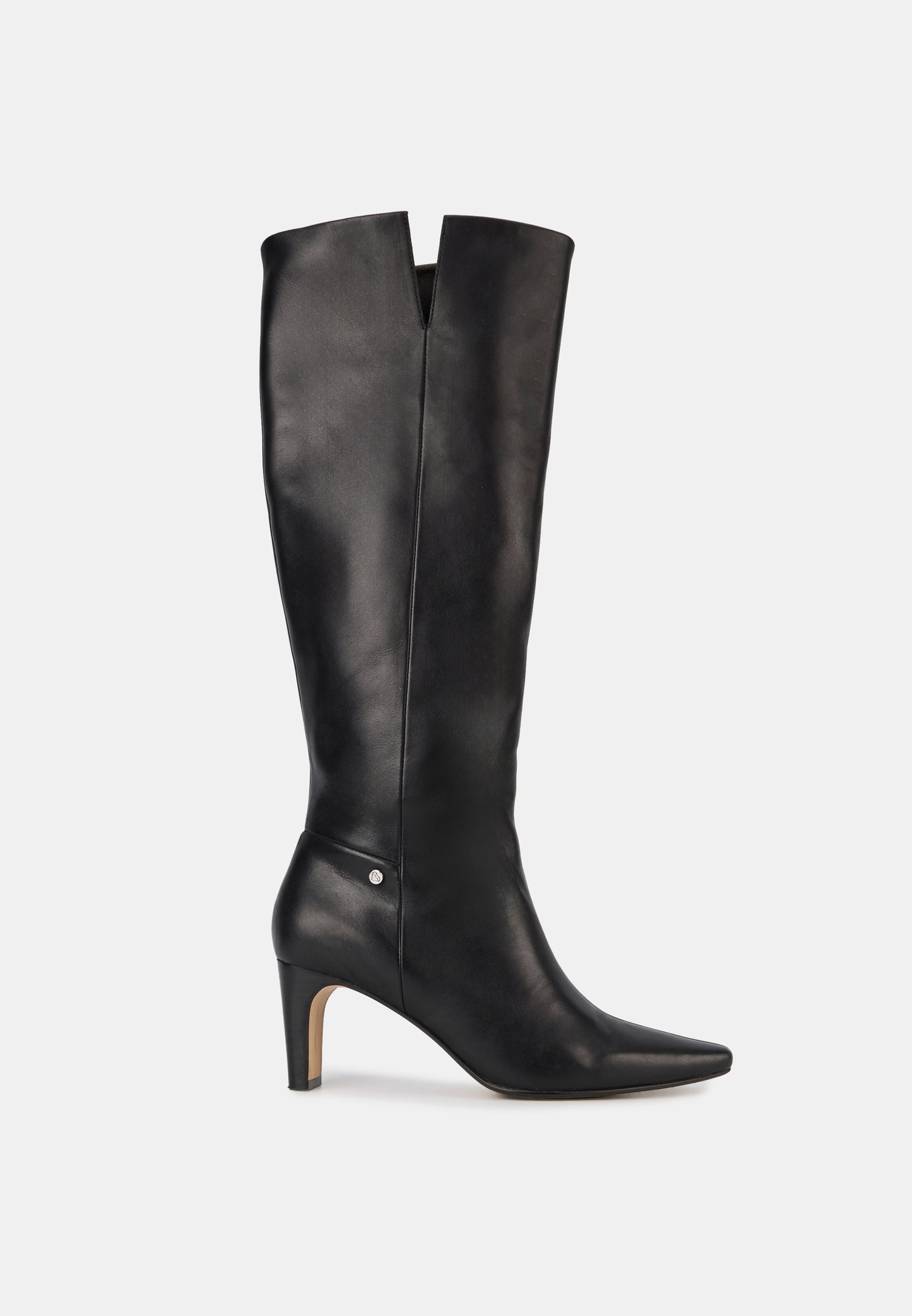 Bottes à talons - Cuir Lisse Noir - Paola