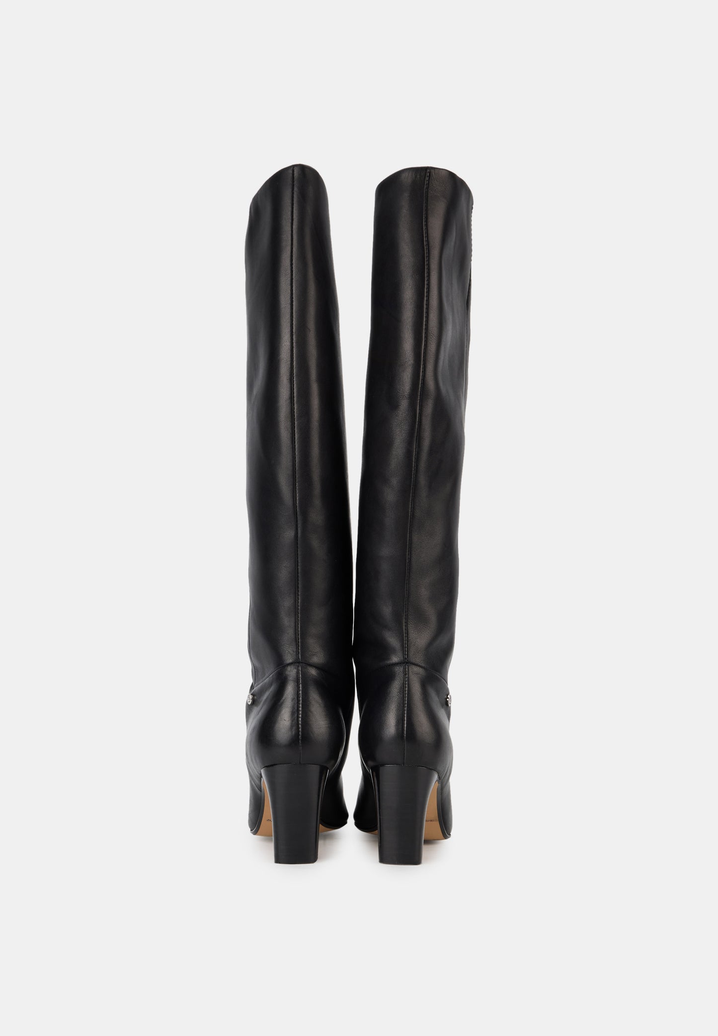 Bottes à talons - Cuir Lisse Noir - Paola