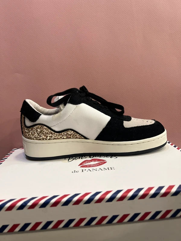 Loulou Noir Gold Léopard — paire réelle, photo 3