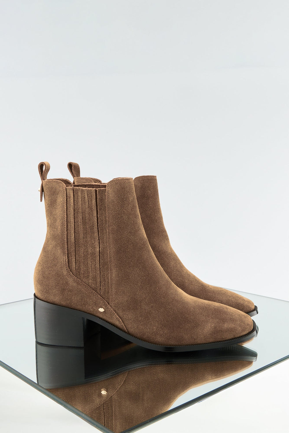 Ava-Leather Suede Camel