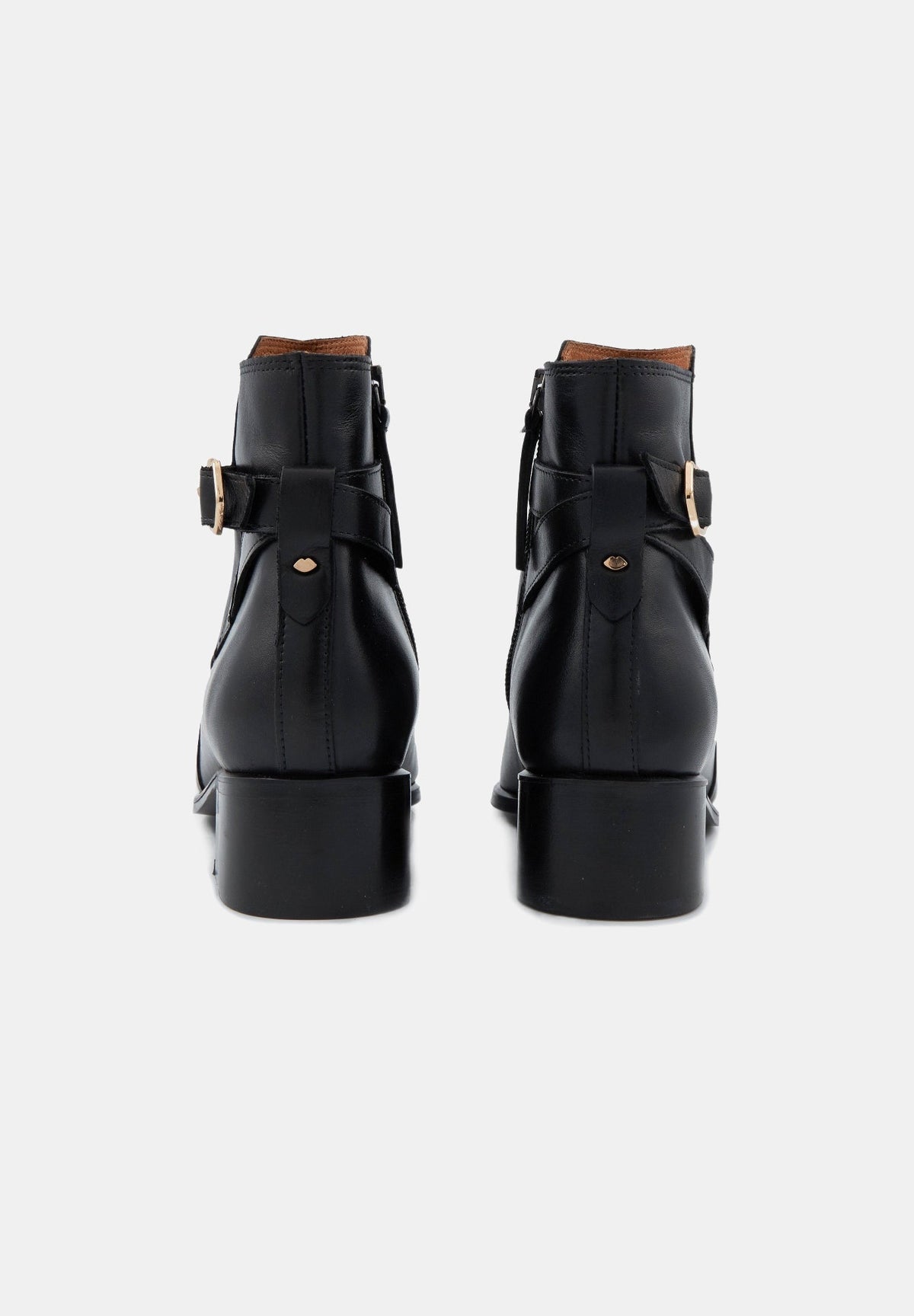 Bottines - Cuir Lisse Noir - Jane