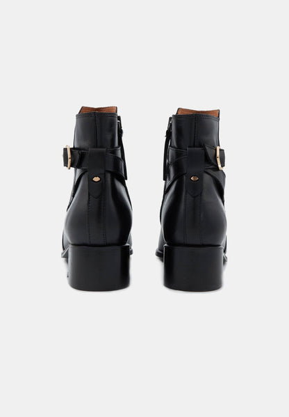 Bottines - Cuir Lisse Noir - Jane