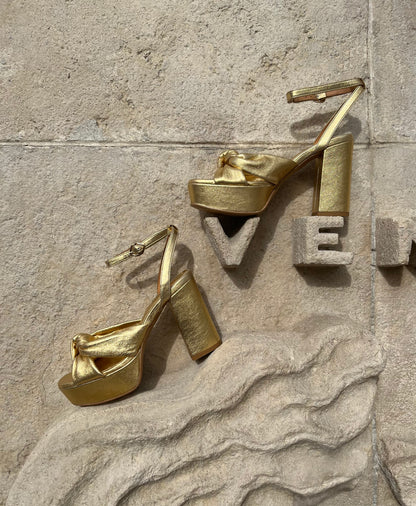 Kim-Leather Metallic Gold